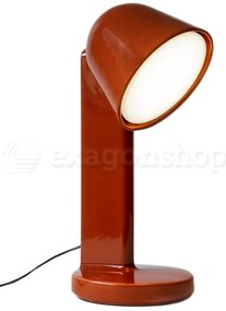 Flos ceramique down F1634039 lampada led da tavolo h.49 cm 8w in ceramica rosso ruggine