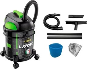 Lavor Bidone Aspiratutto Rudy 1200S Potenza Max 1200 Watt per Fai da Te e Pulizie Efficaci