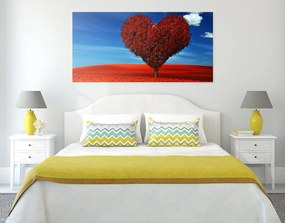 Quadro su tela – Albero stupendo a forma di cuore