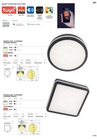 Redo 90292 - Plafoniera LED da esterno con sensore ISOLA LED/24W/230V IP54