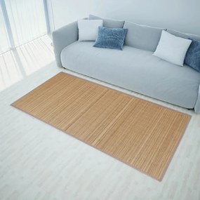 Tappeto İn Bambù 160x230 Cm Marrone /