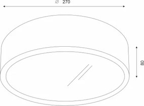 Brilagi - Plafoniera LED RGBW dimmerabile CARVALHO 1xE27/15W/230V Wi-Fi rovere diam. 27,5