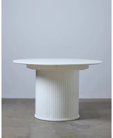 Tavolo da pranzo rotondo allungabile con estensione ø 120 cm Nola – Unique Furniture