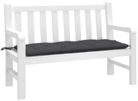 Cuscino Panca Giardino Antracite Mélange 120x50x7 Cm Tessuto /
