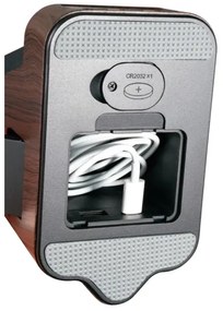 Immax 08999L - Lampada da tavolo LED+CCT dimmerabile con ricarica wireless Qi IDEAL LED/8W/230V, marrone