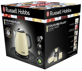 Bollitore d'Acqua Elettrico con Luce LED Russell Hobbs 24994-70 Crema 2400 W (1 L)