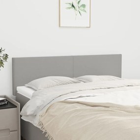 Testiere 2 Pz Grigio Chiaro 72x5x78/88 Cm İn Tessuto /