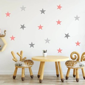 Autoadesivo murale - Stelle di colore Albicocca | Inspio
