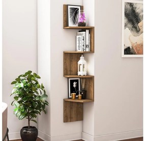 Mensola angolare DESALDO 155,2x29,6 cm marrone