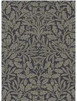 Morris & Co Carta da parati Pure Acorn - Charcoal/ Gilver
