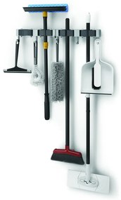 Supporto a parete per scopa e mocio in set di 2 pezzi - Metaltex