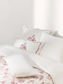 Copripiumino con motivo natalizio in flanella di design Clarette di Agathe Marty