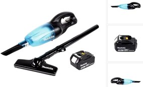 Makita DCL 180 T1 B Aspirapolvere a batteria 18V bianco + 1x Batteria 5,0 Ah - senza caricabatterie