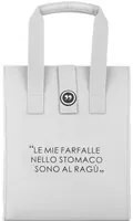 Borsa porta pranzo termica 12 L grigo chiaro con scritta