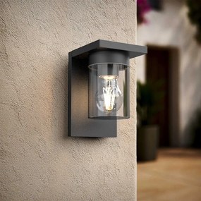 Applique Nera da Parete, Base E27, IP54 - Serie RIGA Base E27