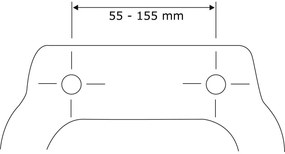 Sedile per wc con chiusura facilitata , 45 x 37,5 cm Astera - Wenko