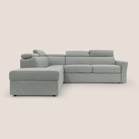 Avalon divano letto angolare con materasso H18 cm in tessuto impermeabile T03