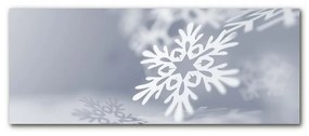 Quadro acrilico Fiocco di neve Decorazione di Natale 100x50 cm