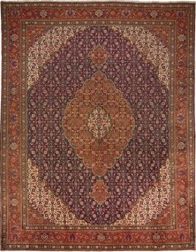 Tabriz Tappeto persiano 300 x 390 Blu (Iran) Annodato A Mano
