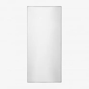 Specchio da parete rettangolare in MDF (60x140 cm) Vuaret Nero - Sklum