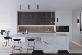 Plafoniera da soffitto in Acciaio LAGOS GU10 Nera da interno