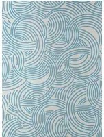 Farrow & Ball Carta da parati Tourbillon - Purbeck Stone/ Stone Blue