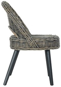 Poltrona in rattan kubu nero