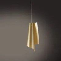 Sospensione Moderna A 1 Luce Vela In Polilux Oro H70 Made In Italy