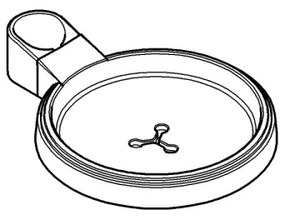 GROHE 27206000 - Porta sapone RELEXA per barra doccia Ø 22 o 25 mm, trasparente