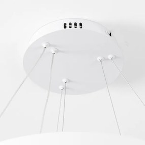 Brilagi - Lampadario sospeso dimmerabile LED su cavo FALCON SLIM LED/68W/230V Ø 50 cm bianco + telecomando