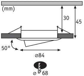 Paulmann 93940 -SET 3x LED RGBW/2W IP23 Dimmerabile Lampada da incasso per bagno 230V