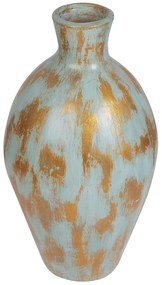 Terracotta Vaso decorativo 45 Blu DIKAJA Beliani