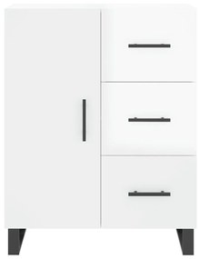 Credenza 69,5x34x90 cm in legno multistrato bianco lucido