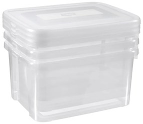 Set Di Scatole Portaoggetti Handy 3x25 L Trasparente /