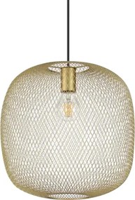 Net sospensione in rete metallica 1 luce attacco e27 34cm oro
