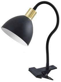 Genora Lampada con Morsetto Nero - Lindby