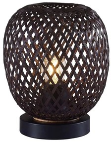 Lampada da tavolo ZANZIBAR 1xE27/20W/230V diametro 18 cm bambù
