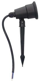 Faretto LED con Picchetto 5W Orientabile Colore Bianco Caldo 3.000K