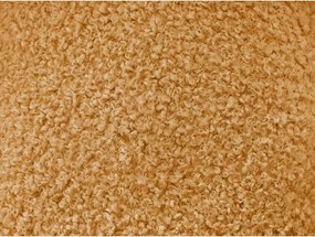 Divano color senape con rivestimento in bouclé 232 cm Hippolyte – Bobochic Paris