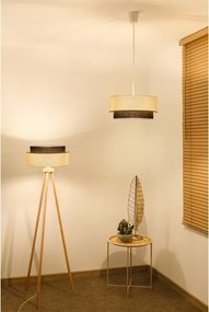 Brilagi - Lampadario LED a sospensione con cavo BOHO STYLE 1xE27/15W/230V Ø 40 cm crema/marrone