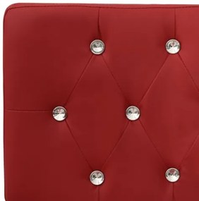 Panca 110 cm Rosso Vino in Similpelle
