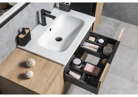 Mobile senza lavabo di colore naturale con effetto rovere da appendere 100x52 cm Cirasa – Sapho