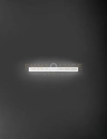 Applique in alluminio colore bianco wally biemissione led 22w 3000k...