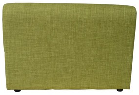 Divano 2 posti 124 cm con cuscini in tessuto ERMES Verde