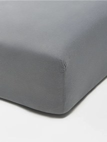 Sinsay - Lenzuolo in jersey di cotone con elastico - grigio scuro