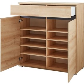 Scarpiera in faggio con cassetti Lissabon - Germania