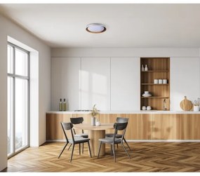 Kanlux 37317 - Plafoniera LED NIFU LED/17,8W/230V diametro 43 cm bianco/marrone