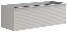 Mobile da bagno sotto lavabo Pixel stripes grigio laccato L 120 x H 40 x P 45.5 cm 2 cassetti, lavabo non incluso