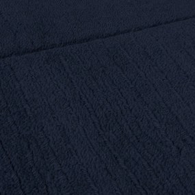 Tappeto blu scuro in lana tessuto a mano 200x290 cm Textured Wool Border – Flair Rugs