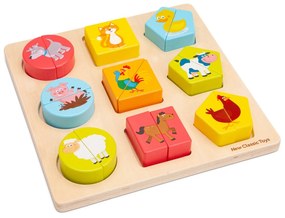 Puzzle in legno - Forme e animali